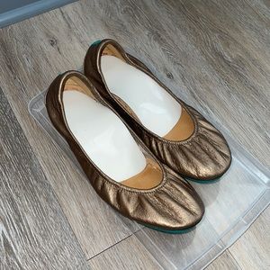 Tieks. Size 10. Bronze and teal. Like new.